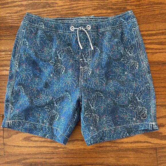 NWT Johnnie-O Bongo Half-Elastic 7" Surf Short in Lake Boys Swim Trunks Size 12 - Picture 12 of 12